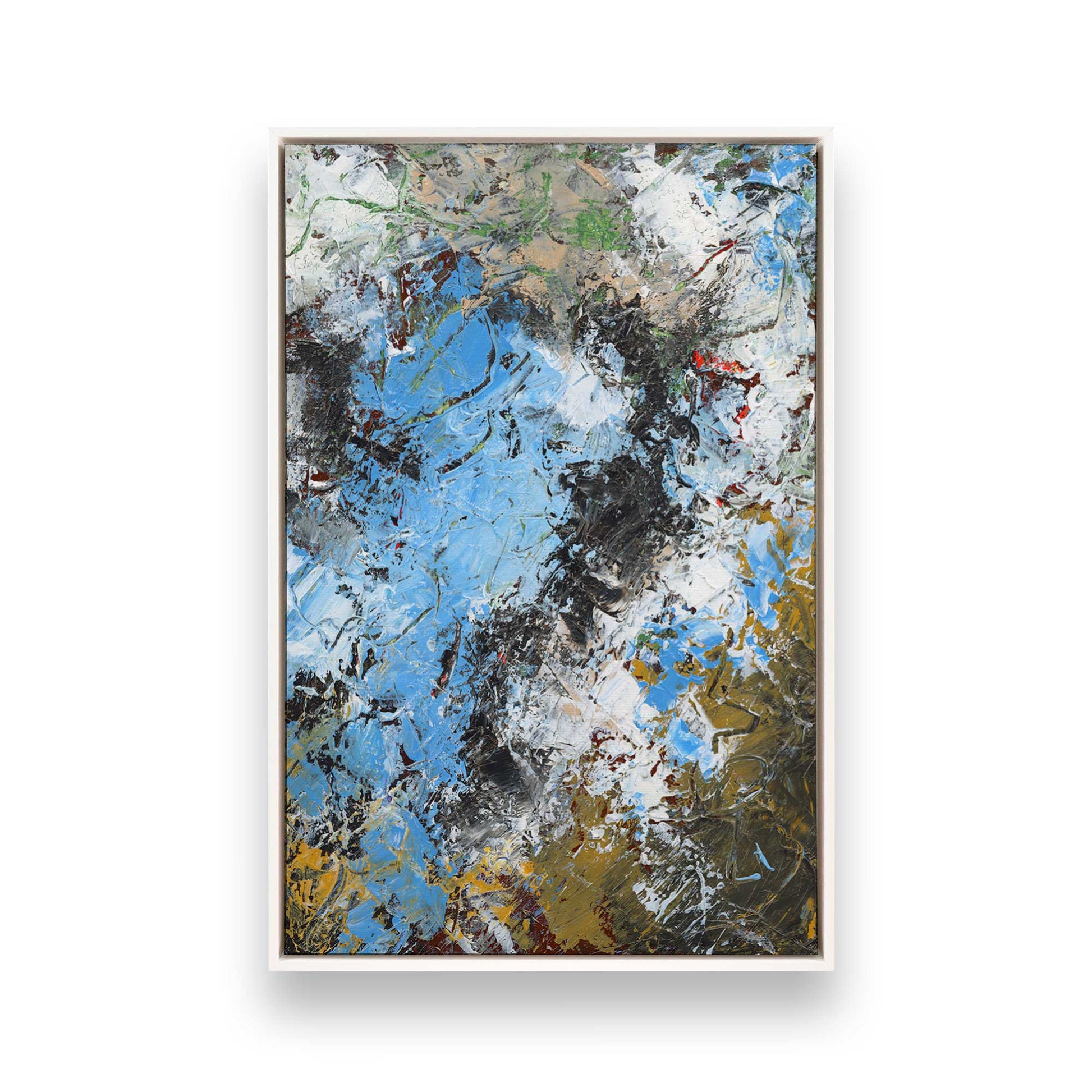 [Color:Opaque White], Picture of art in a White frame