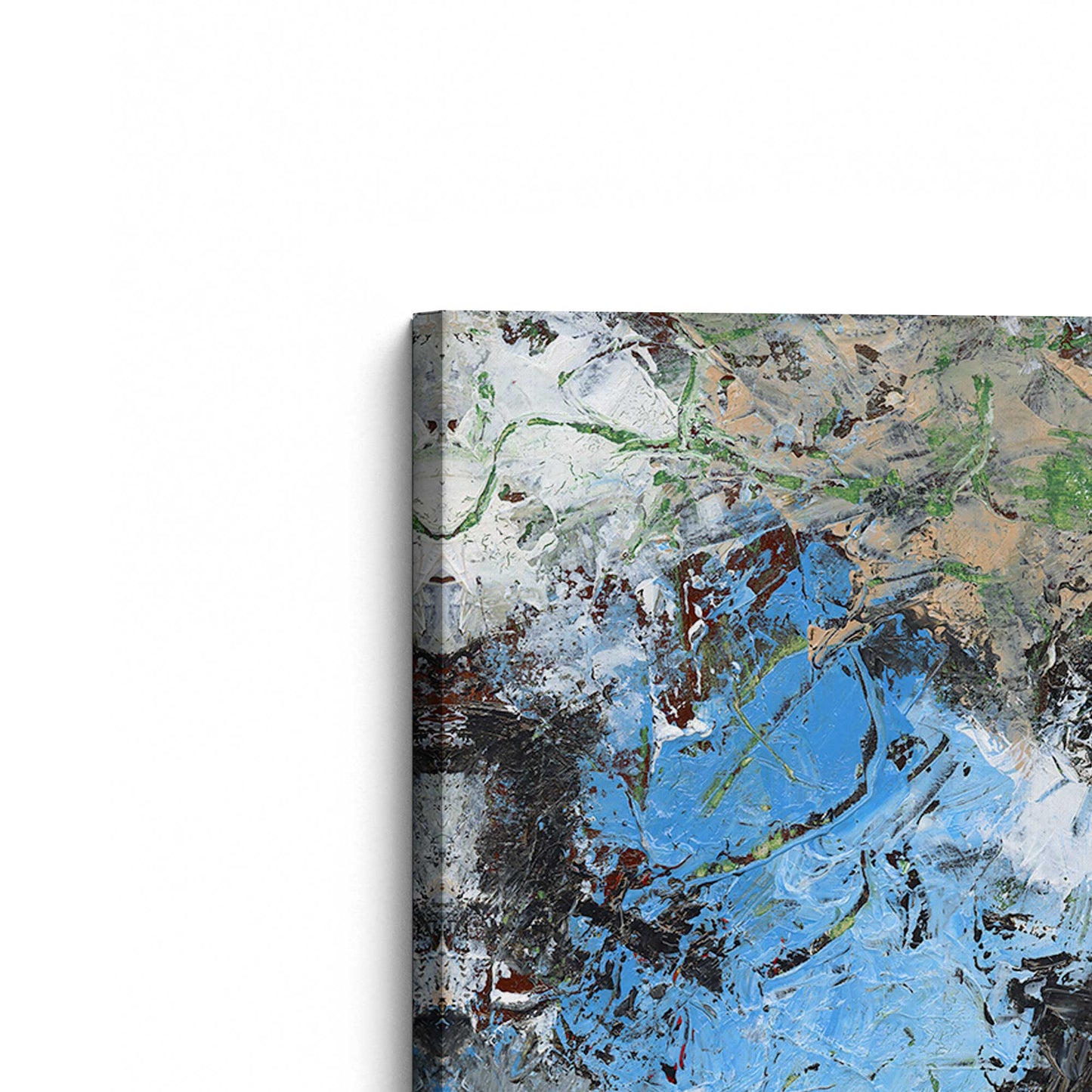 [Color:Stretched Canvas], Picture of the corner of the art