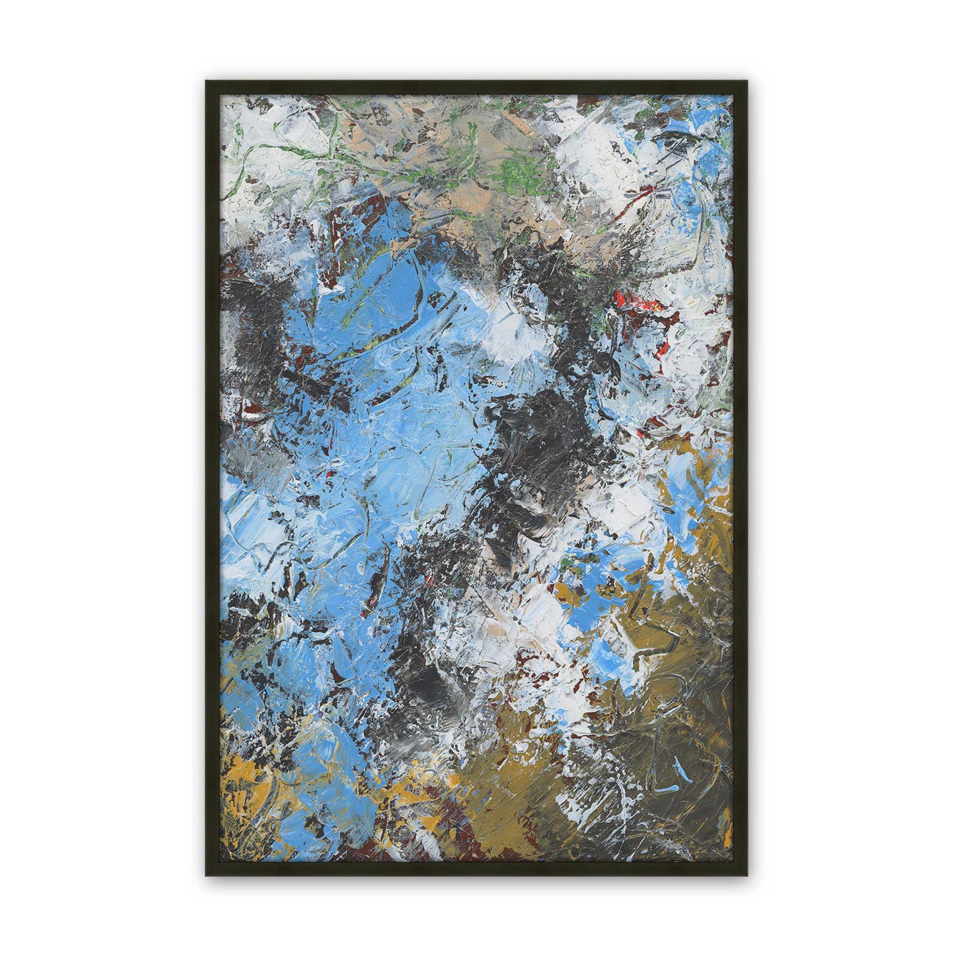 [Color:Satin Black], Picture of art in a Satin Black frame