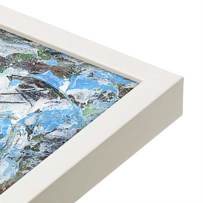 [Color:Opaque White], Picture of art in a Opaque White frame at an angle