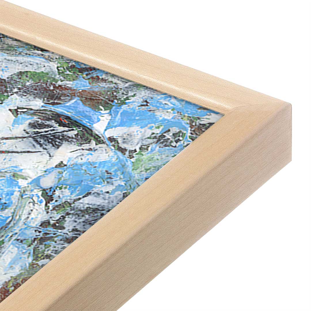 [Color:Raw Maple], Picture of art in a Raw Maple frame at an angle