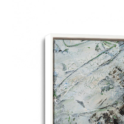 [Color:Opaque White], Picture of art in a White frame at an angle