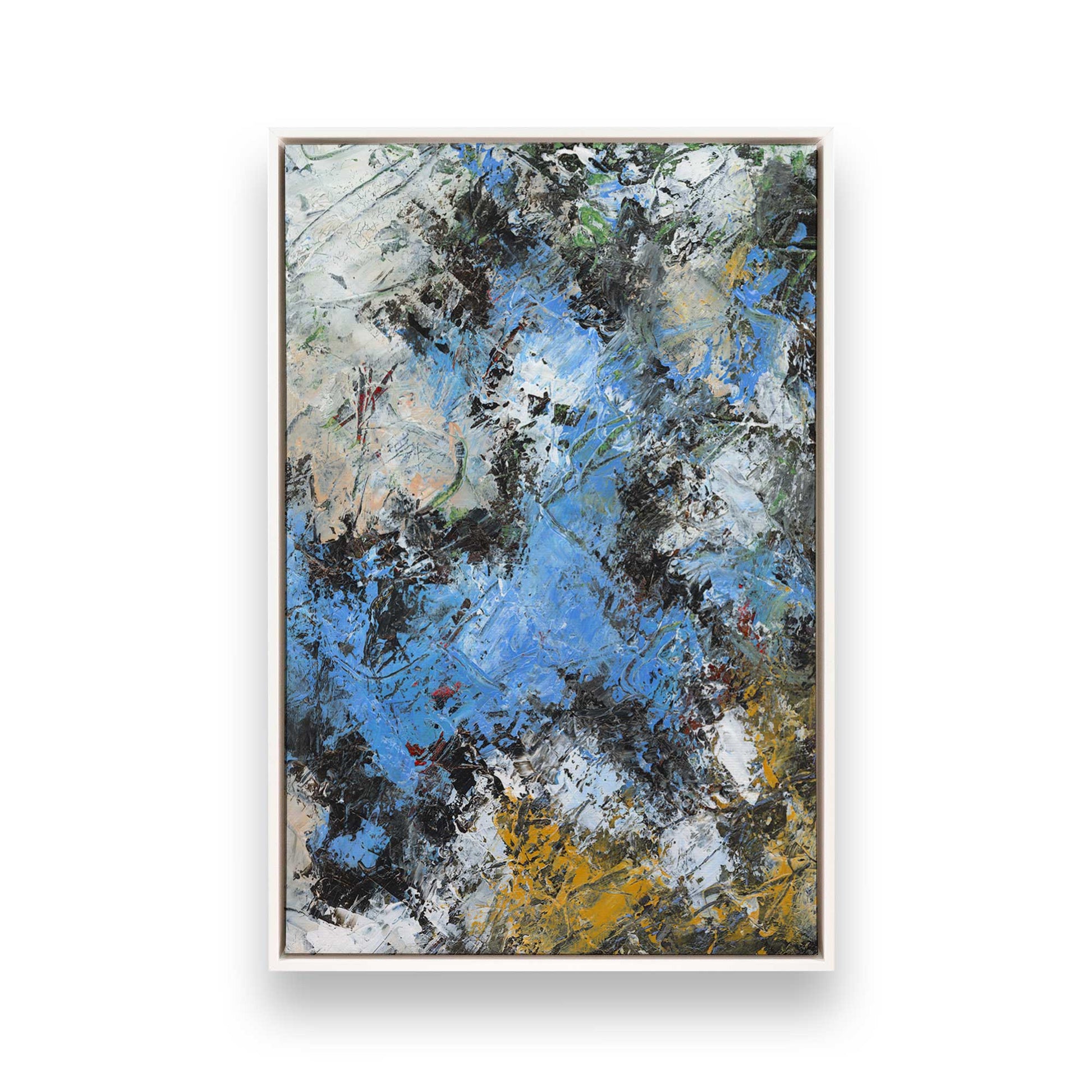 [Color:Opaque White], Picture of art in a White frame