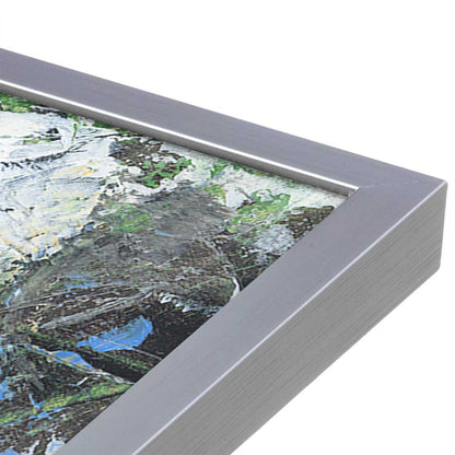 [Color:Polished Chrome], Picture of art in a Polished Chrome frame at an angle