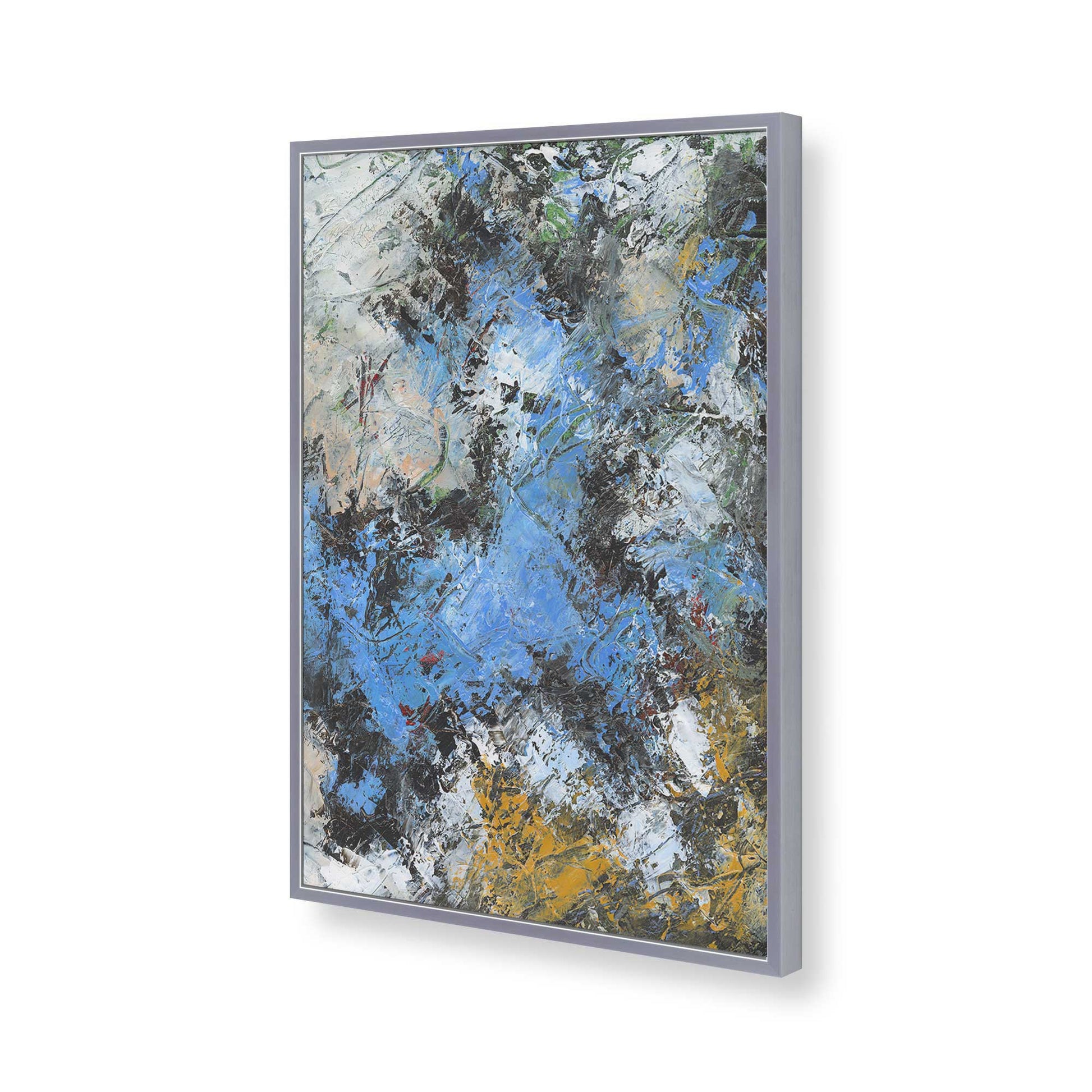 [Color:Polished Chrome], Picture of art in a Polished Chrome frame of the corner
