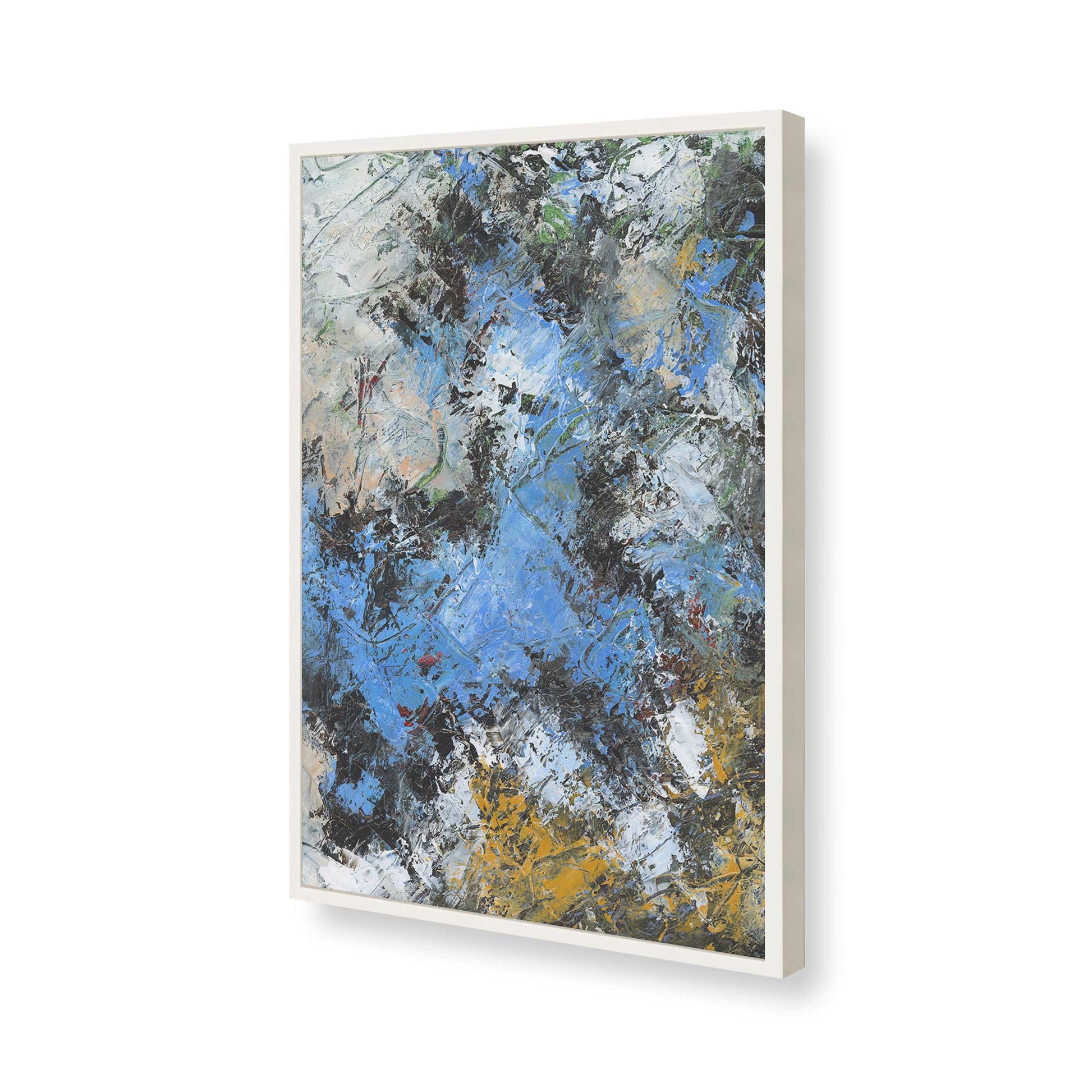 [Color:Opaque White], Picture of art in a Opaque White frame of the corner
