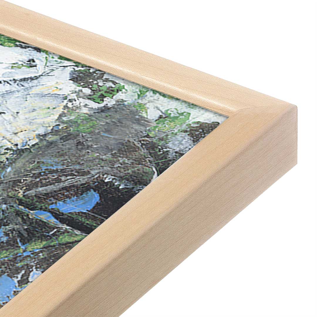 [Color:Raw Maple], Picture of art in a Raw Maple frame at an angle