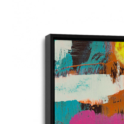 [Color:Satin Black], Picture of art in a Satin Black frame at an angle