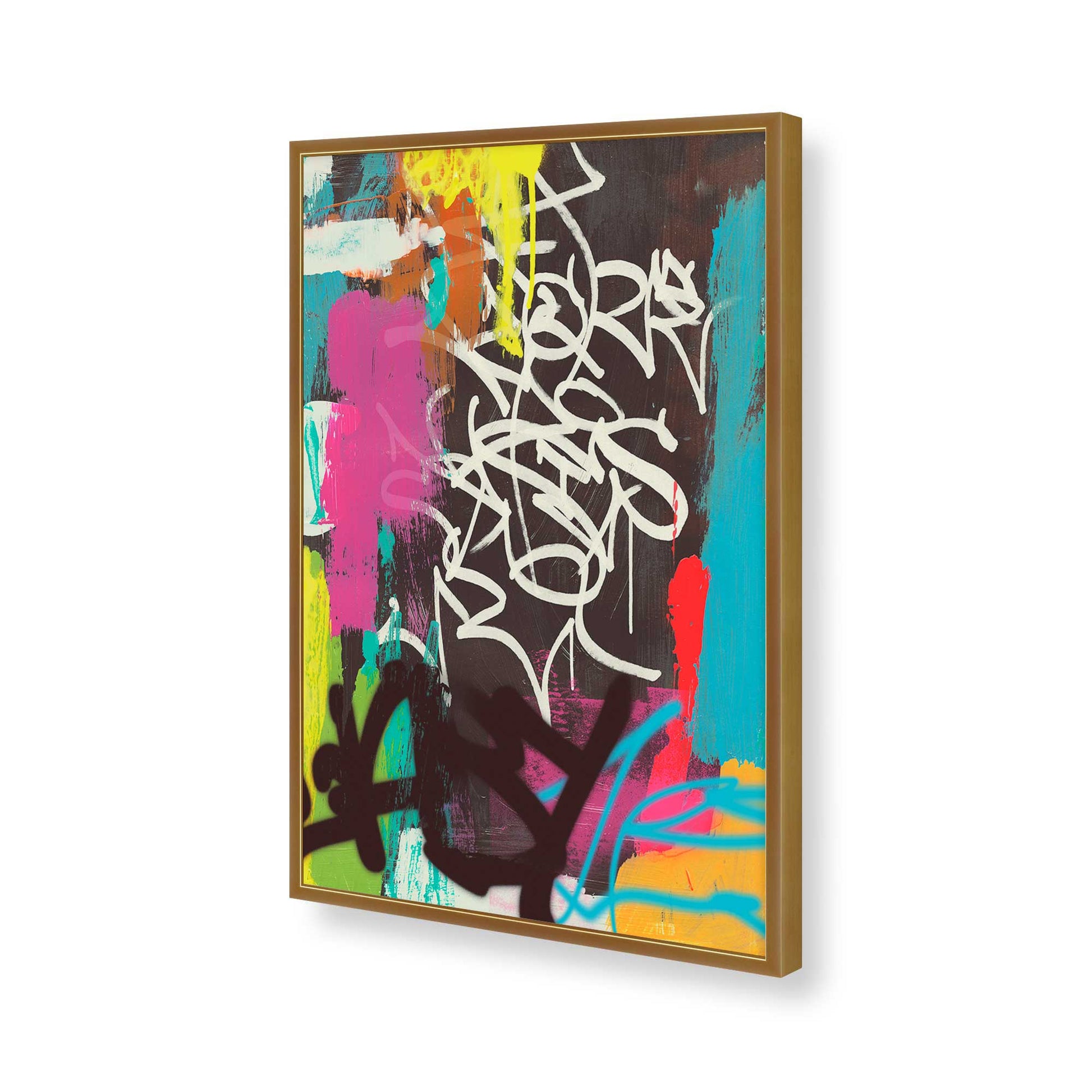 [Color:Polished Gold], Picture of art in a Polished Gold frame of the corner