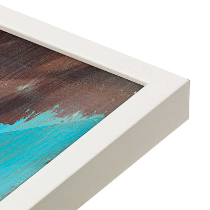 [Color:Opaque White], Picture of art in a Opaque White frame at an angle