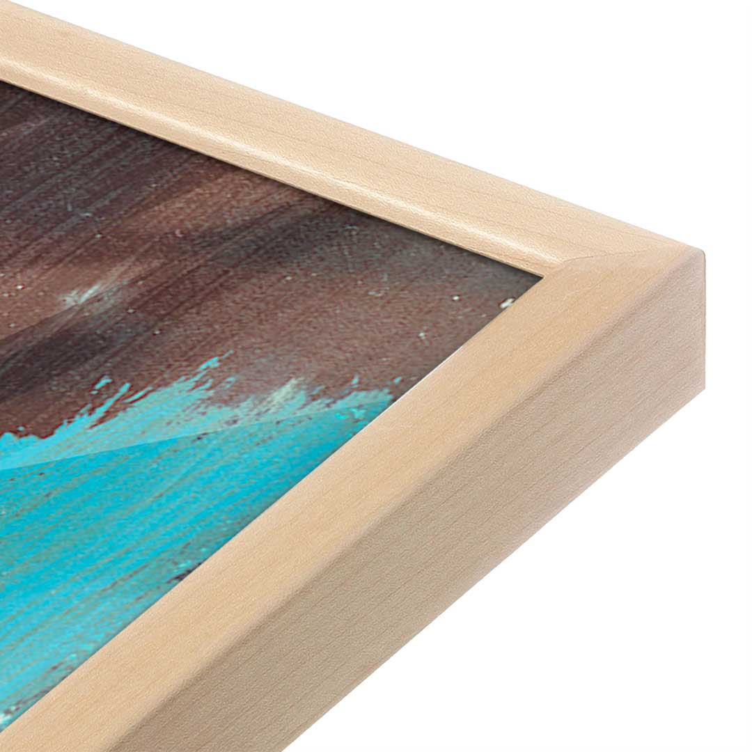 [Color:Raw Maple], Picture of art in a Raw Maple frame at an angle