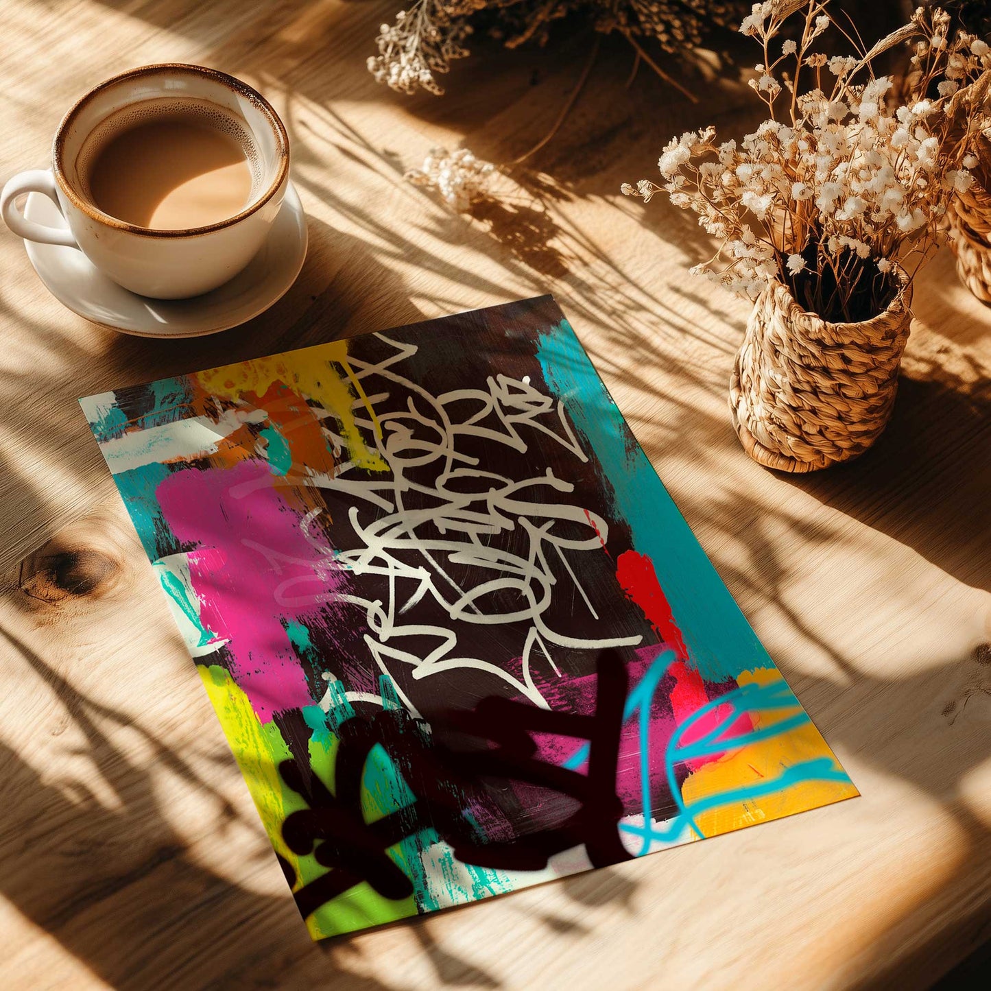 [Color:Rolled Print], Picture of close up of art