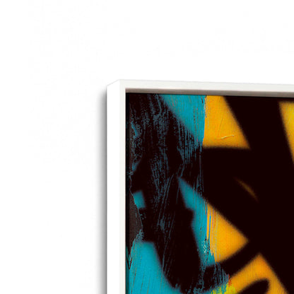 [Color:Opaque White], Picture of art in a White frame at an angle
