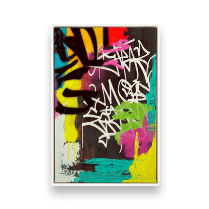 [Color:Opaque White], Picture of art in a White frame