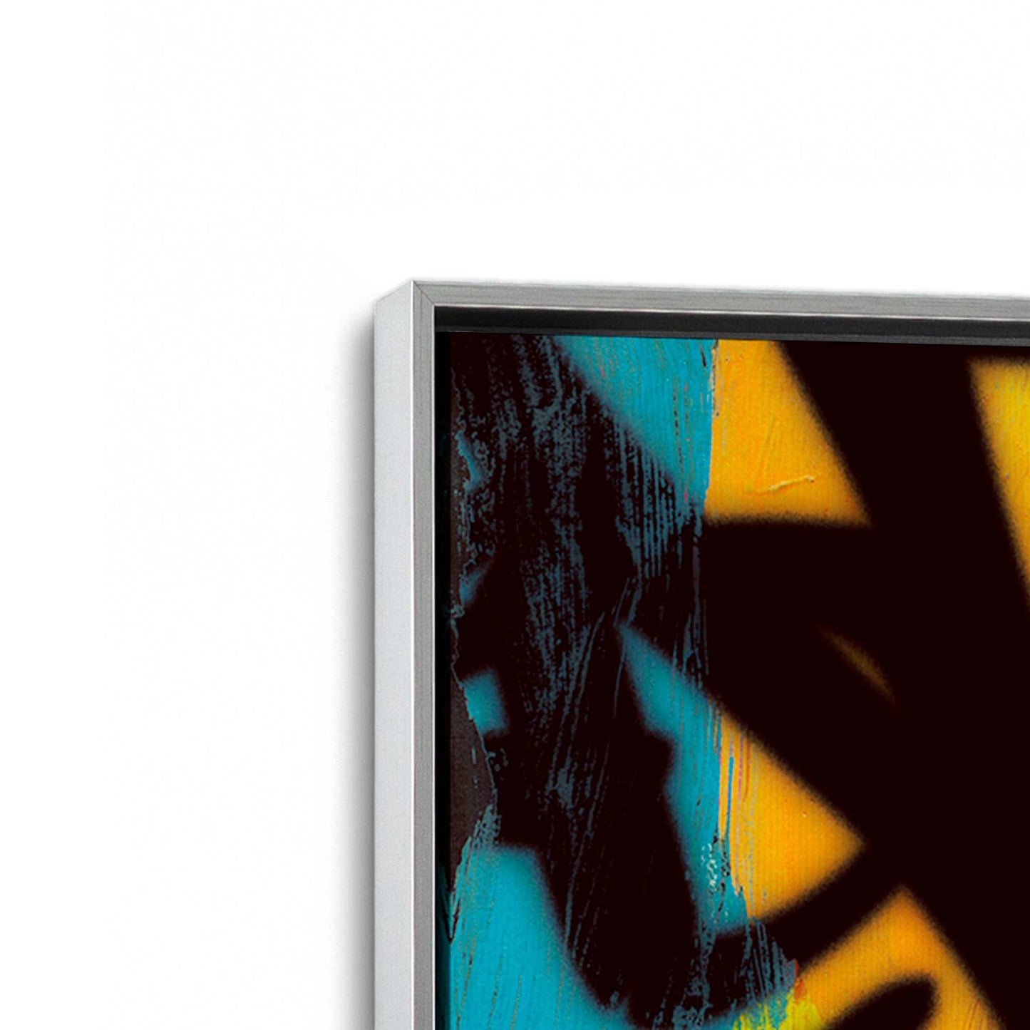 [Color:Polished Chrome], Picture of art in a Polished Chrome frame at an angle