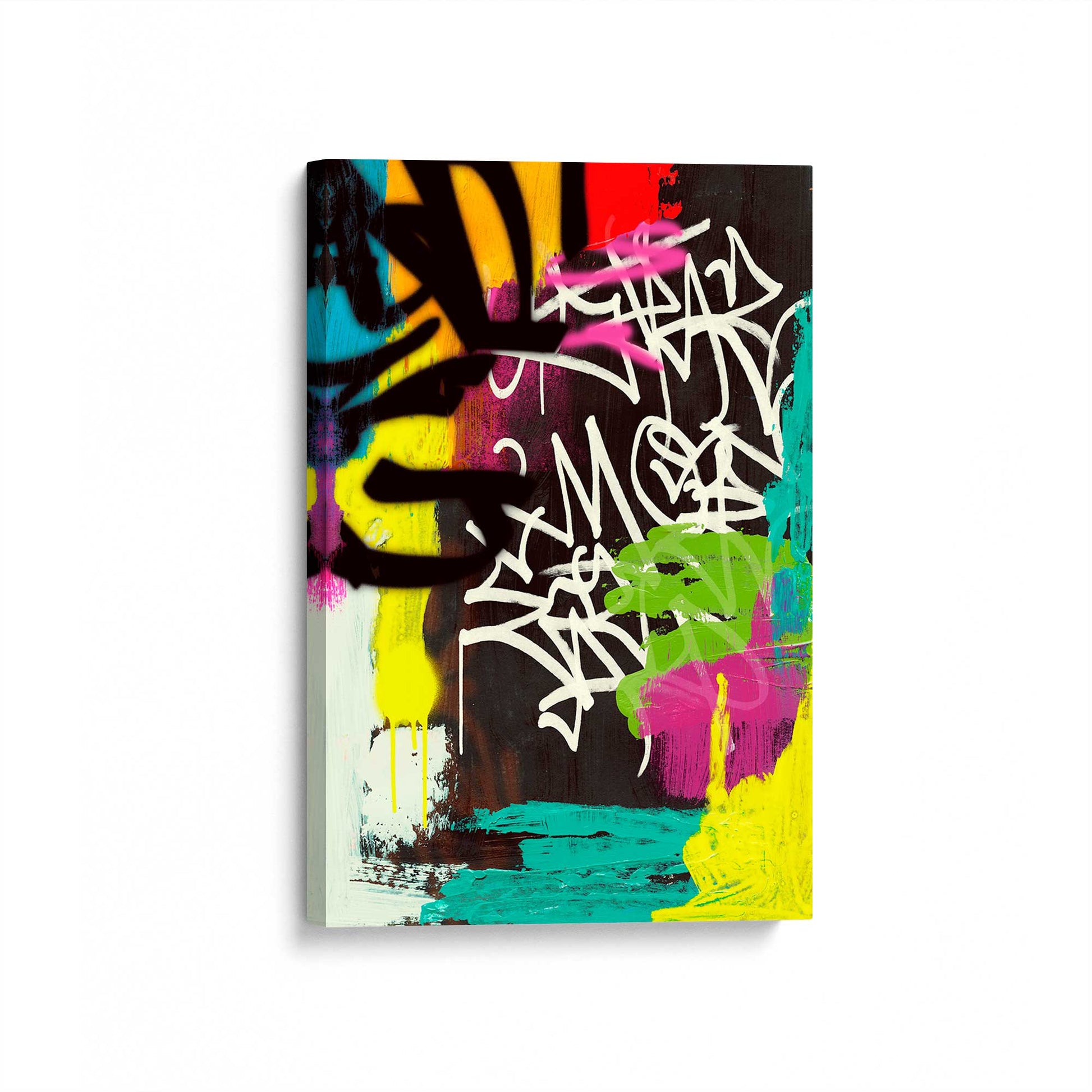 [Color:Stretched Canvas], Picture of art at an angle