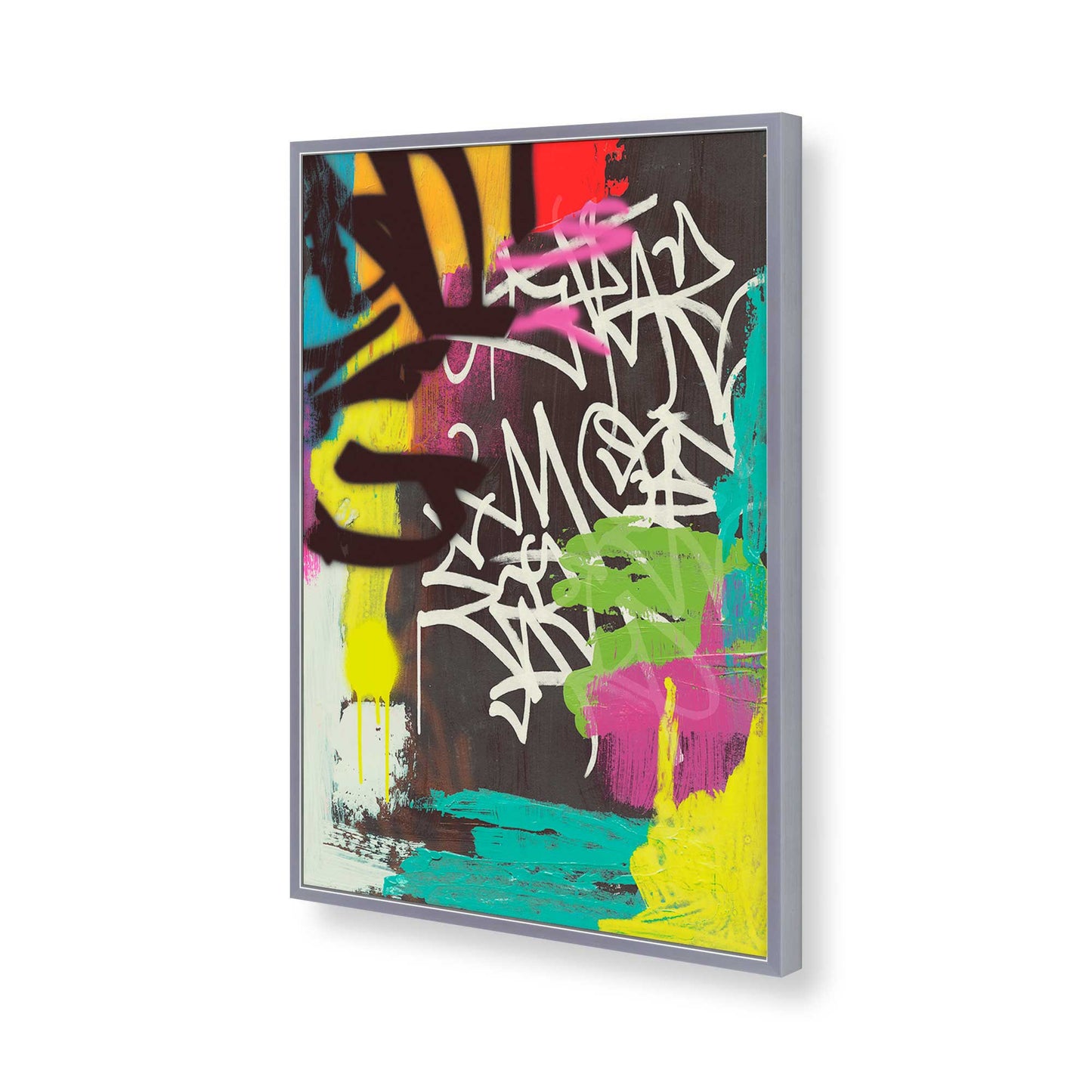 [Color:Polished Chrome], Picture of art in a Polished Chrome frame of the corner