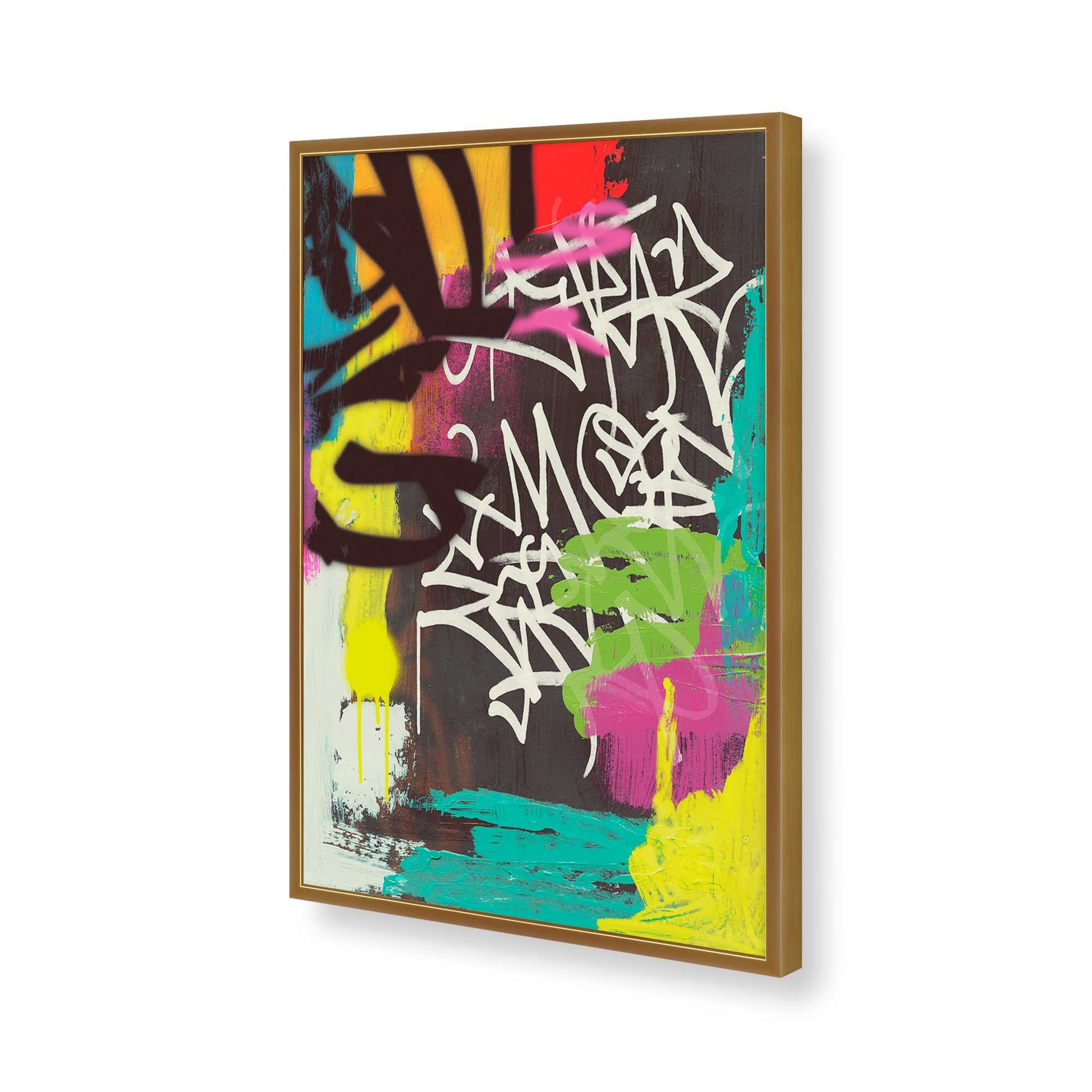 [Color:Polished Gold], Picture of art in a Polished Gold frame of the corner