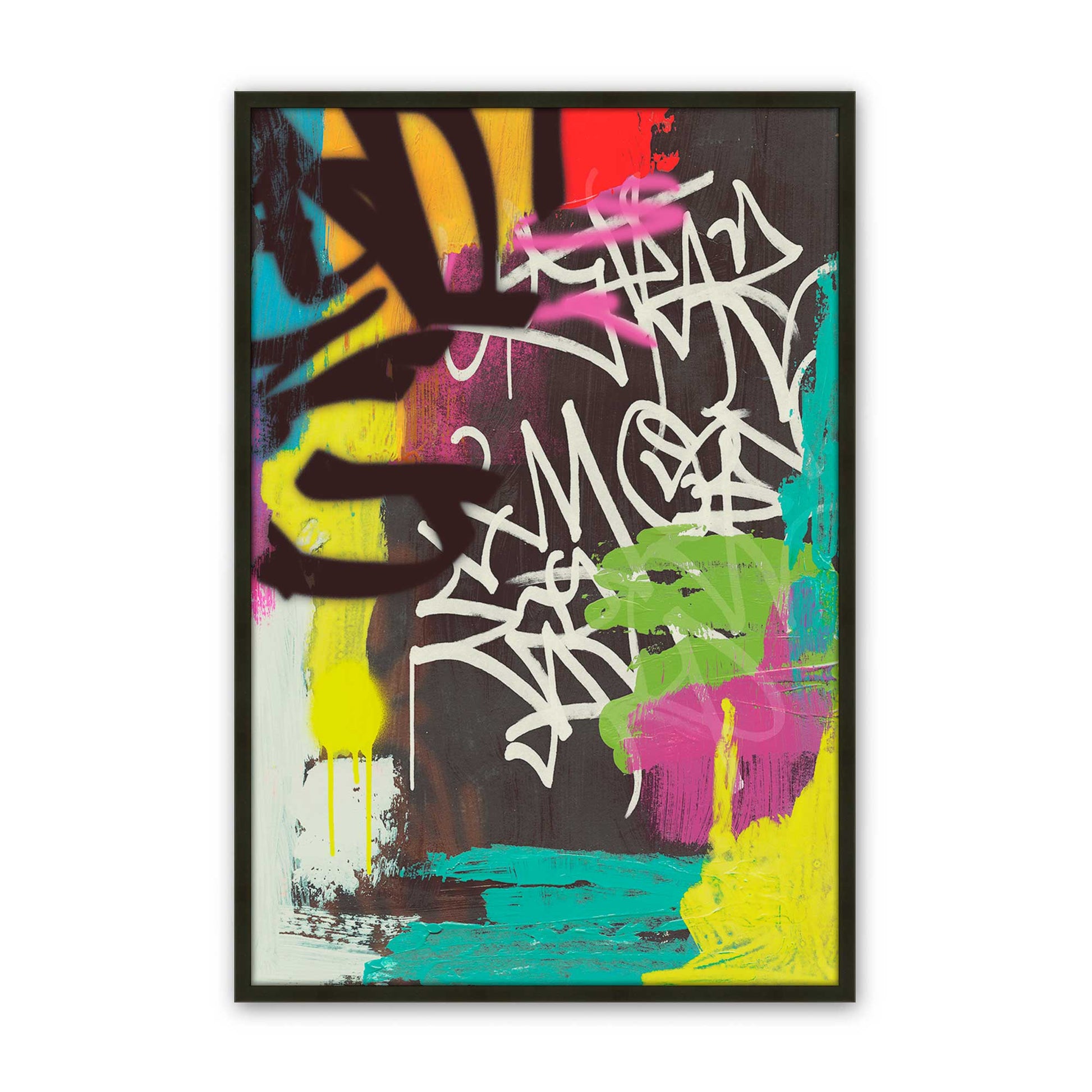 [Color:Satin Black], Picture of art in a Satin Black frame