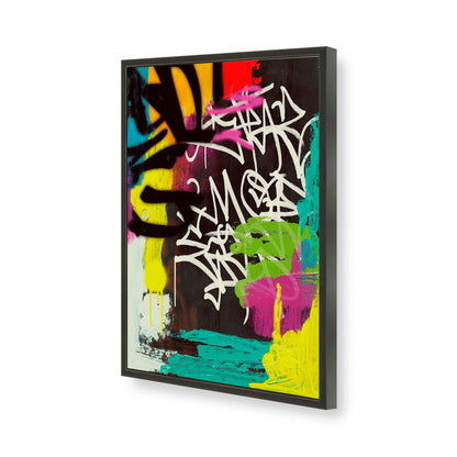 [Color:Satin Black], Picture of art in a Satin Black frame of the corner