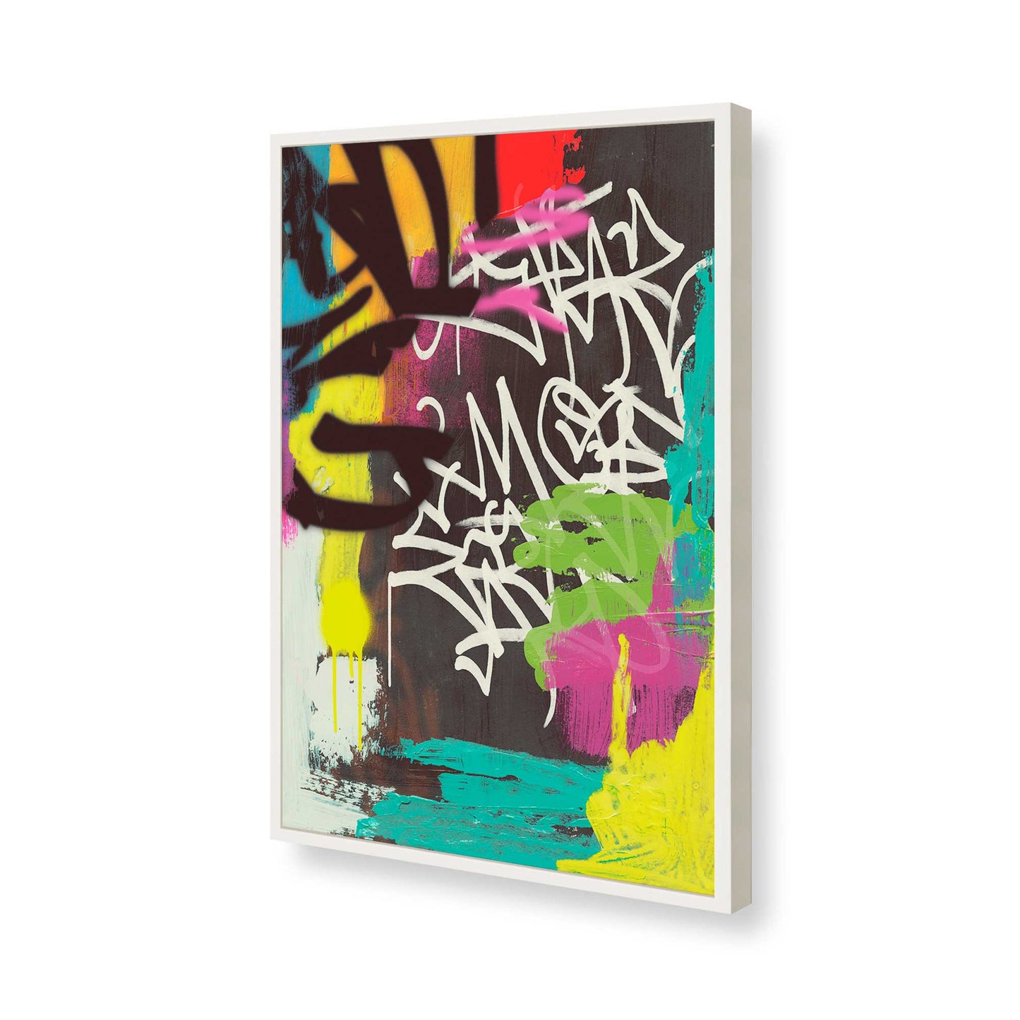 [Color:Opaque White], Picture of art in a Opaque White frame of the corner