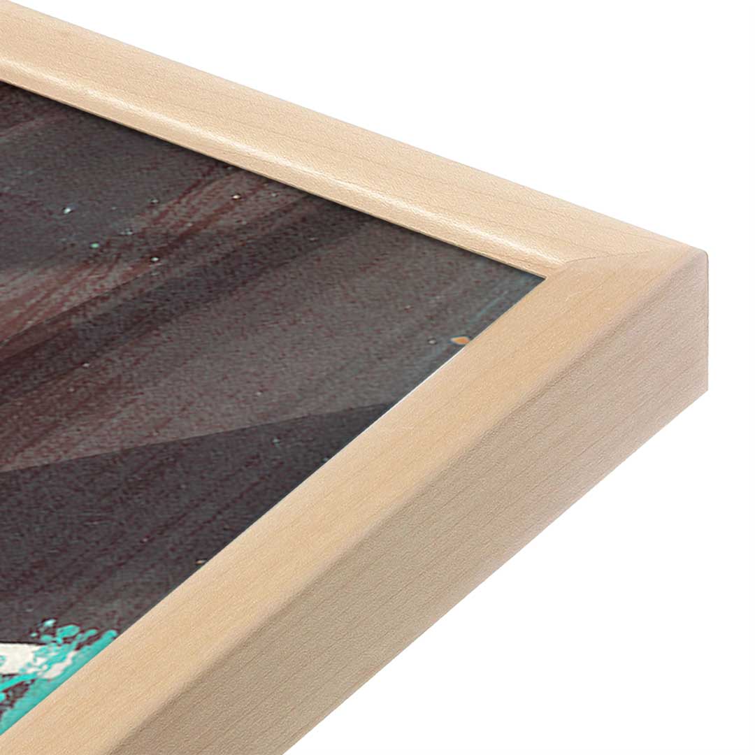 [Color:Raw Maple], Picture of art in a Raw Maple frame at an angle