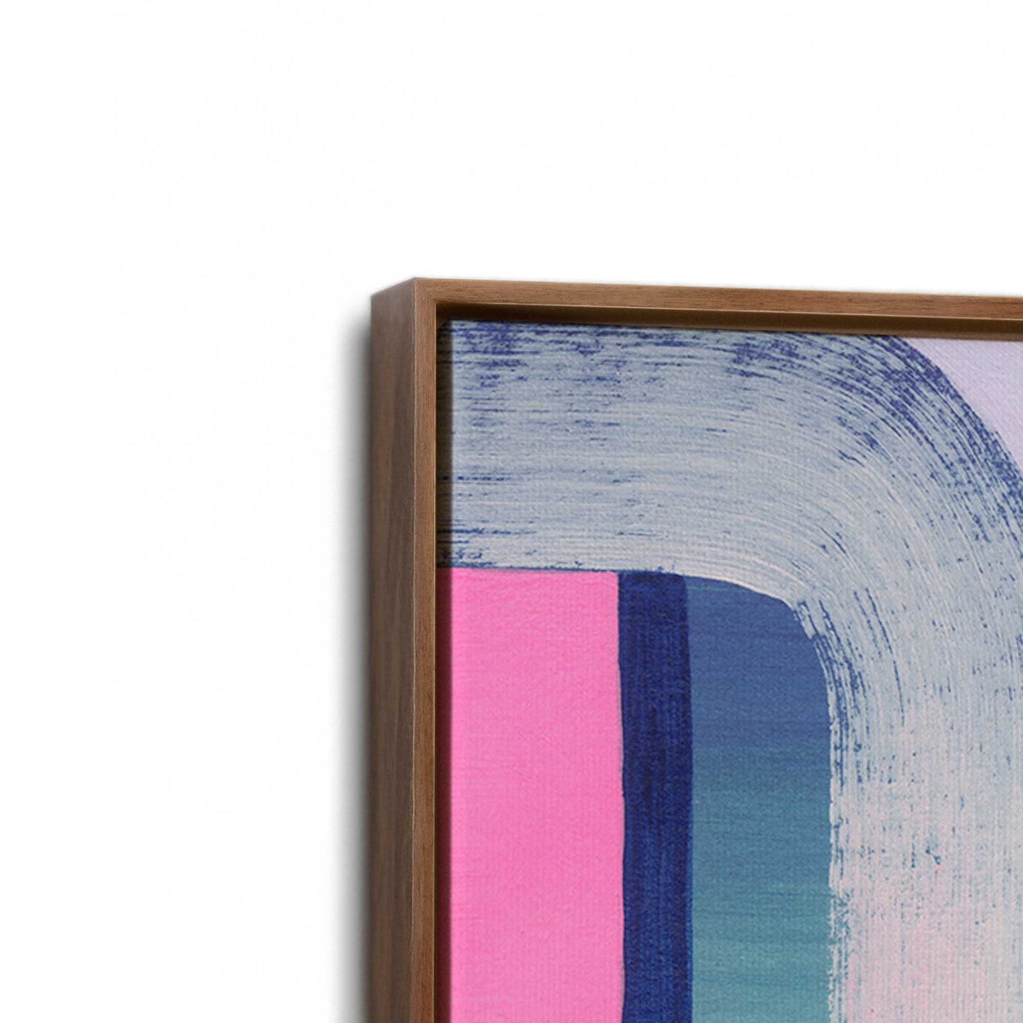 [Color:Walnut], Picture of art in a Walnut frame at an angle