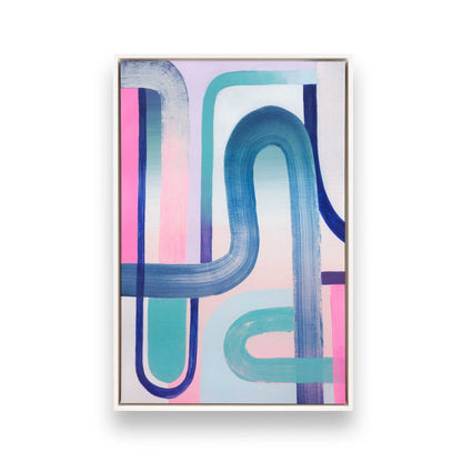 [Color:Opaque White], Picture of art in a White frame