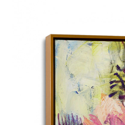 [Color:Polished Gold], Picture of art in a Polished Gold frame at an angle