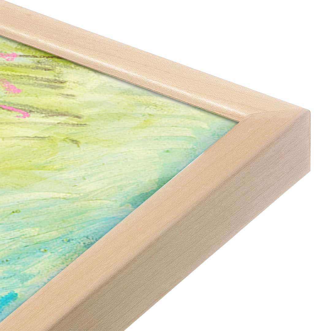 [Color:Raw Maple], Picture of art in a Raw Maple frame at an angle