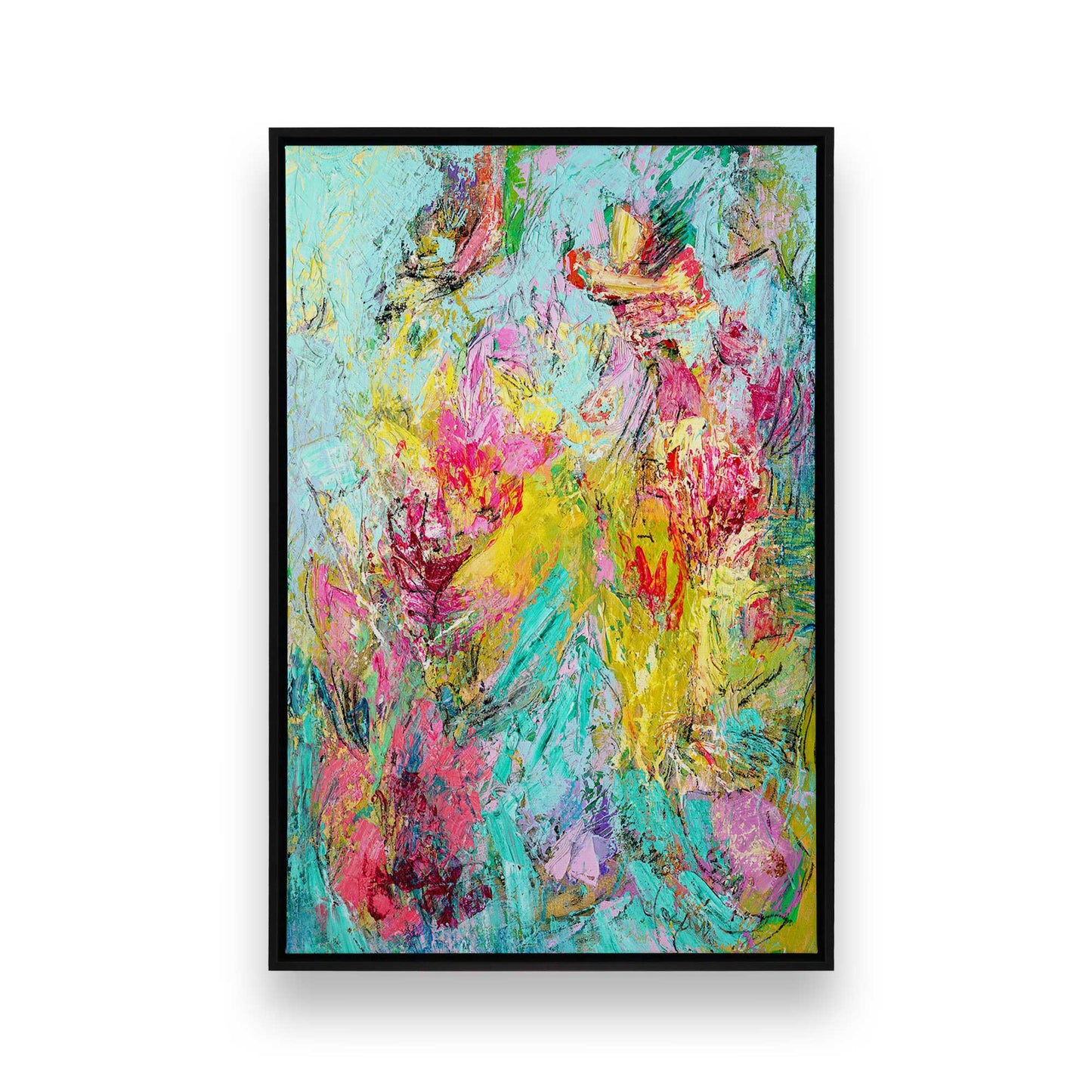 [Color:Satin Black], Picture of art in a Satin Black frame
