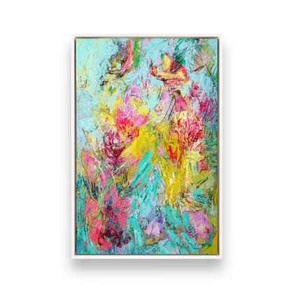 [Color:Opaque White], Picture of art in a White frame