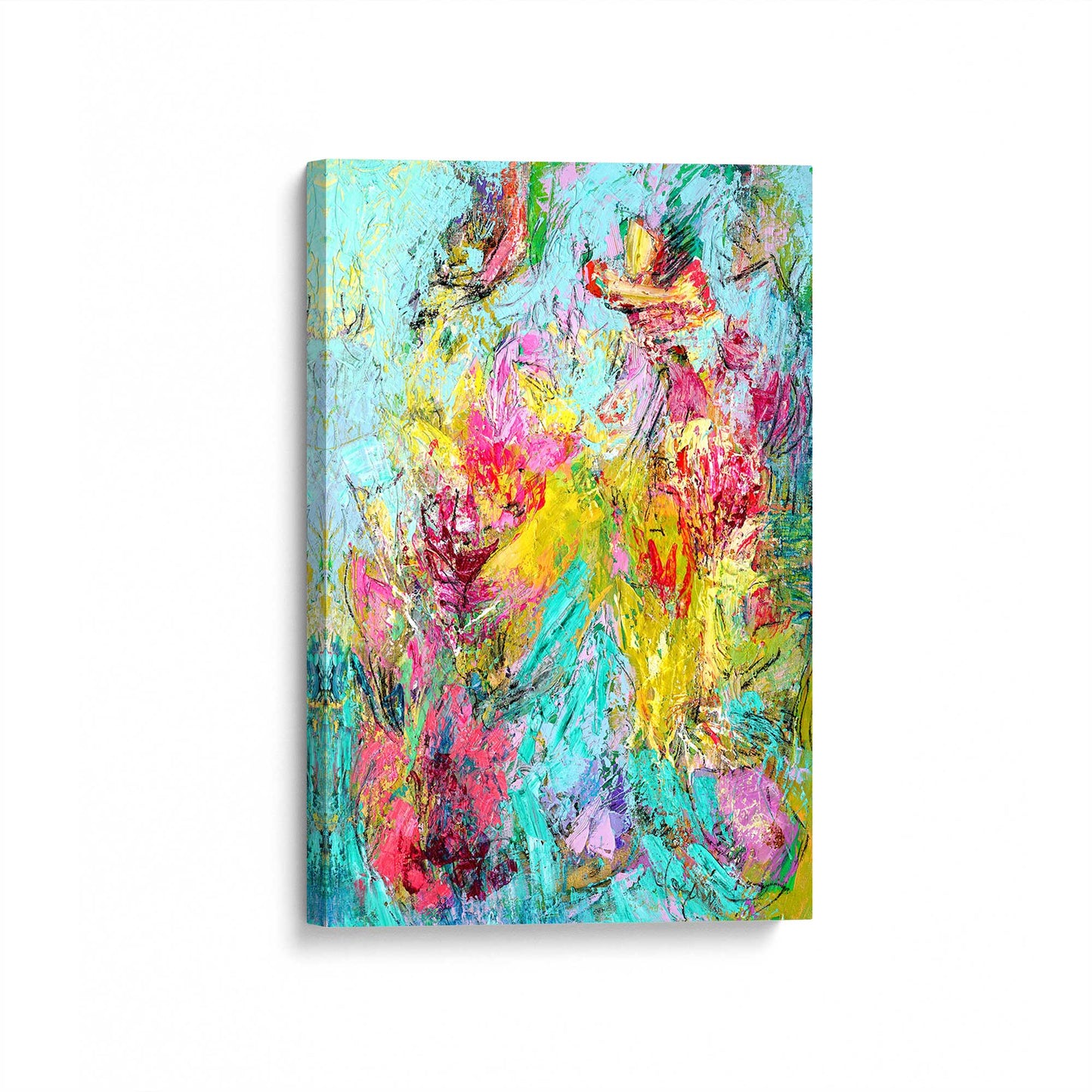 [Color:Stretched Canvas], Picture of art at an angle