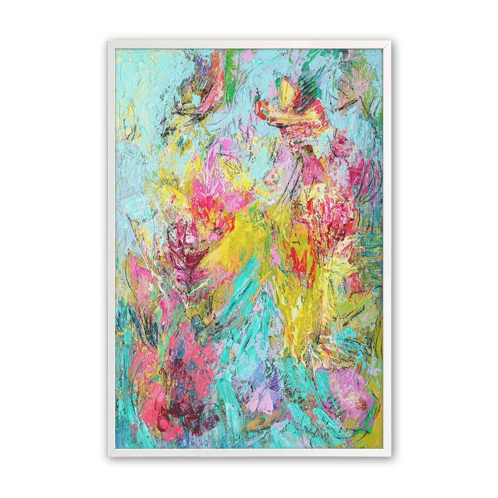 [Color:Opaque White], Picture of art in a Opaque White frame