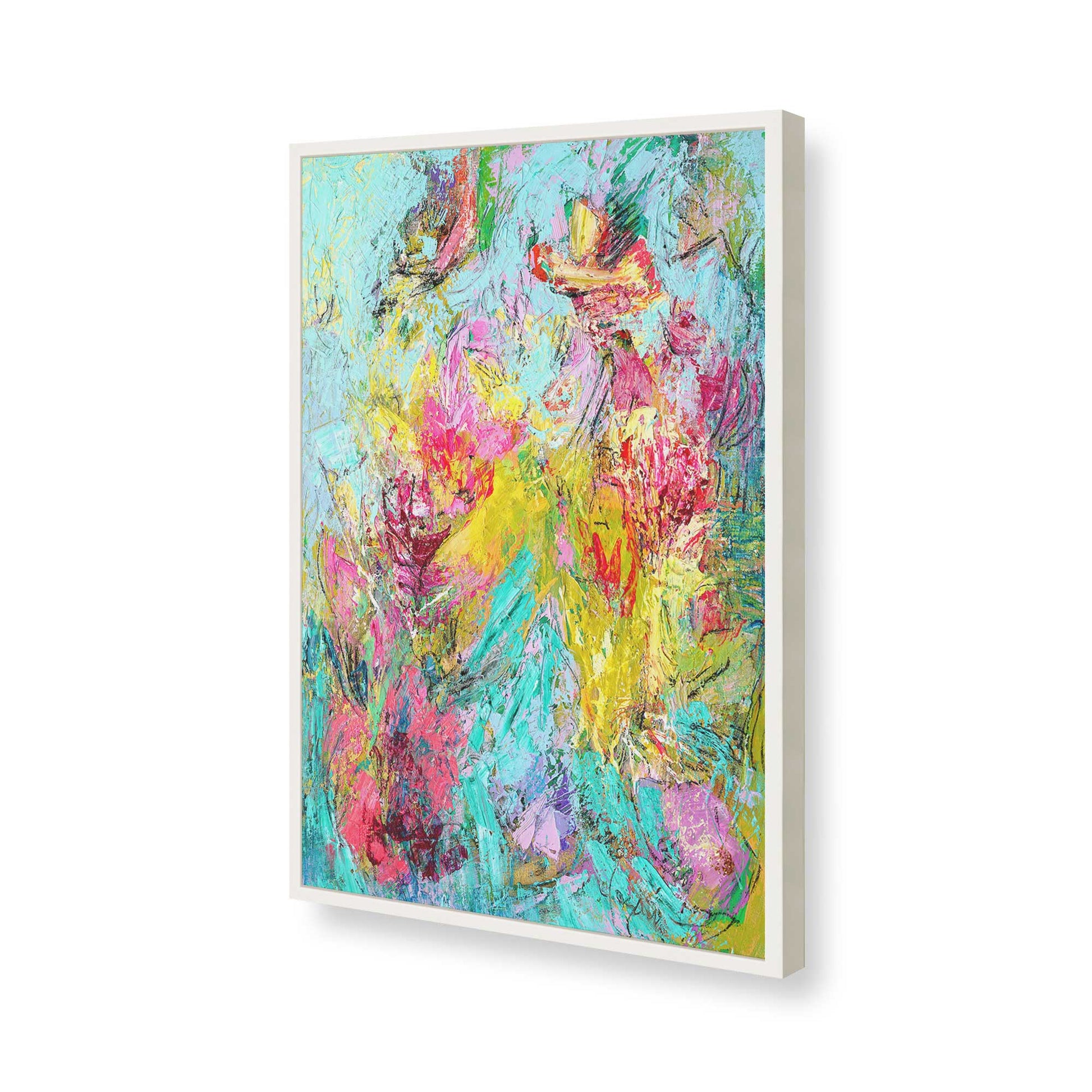[Color:Opaque White], Picture of art in a Opaque White frame of the corner