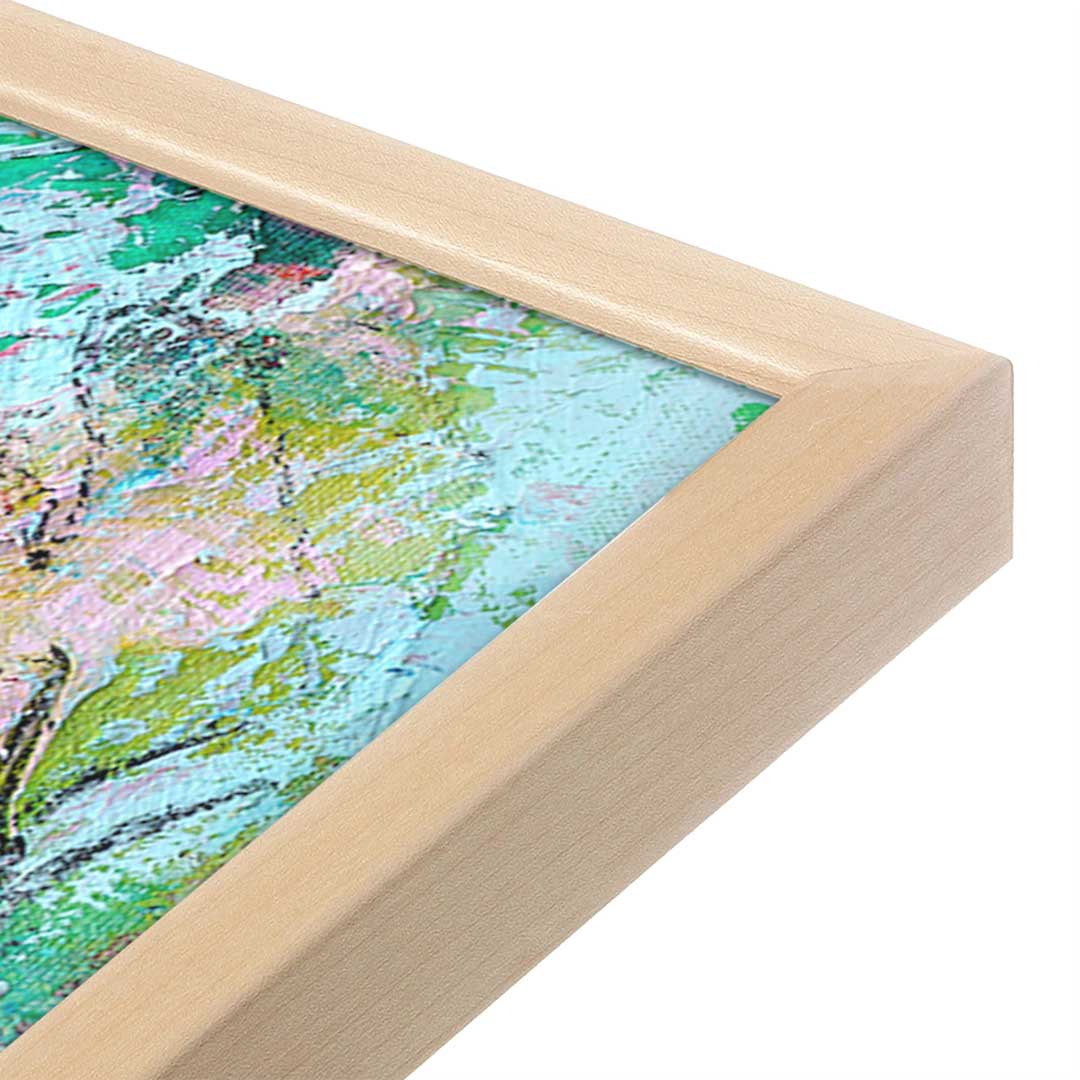 [Color:Raw Maple], Picture of art in a Raw Maple frame at an angle
