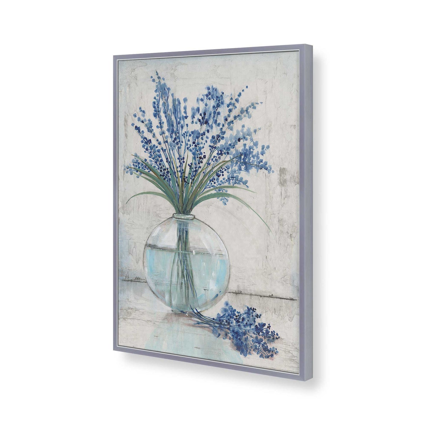 [Color:Polished Chrome], Picture of art in a Polished Chrome frame of the corner