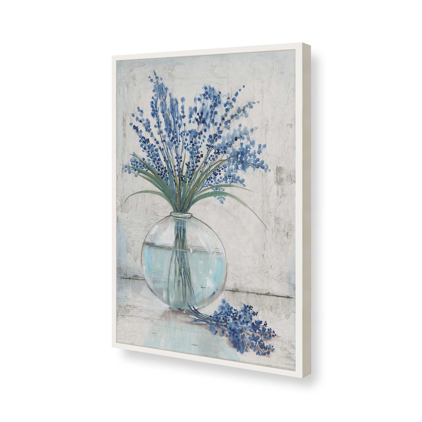 [Color:Opaque White], Picture of art in a Opaque White frame of the corner