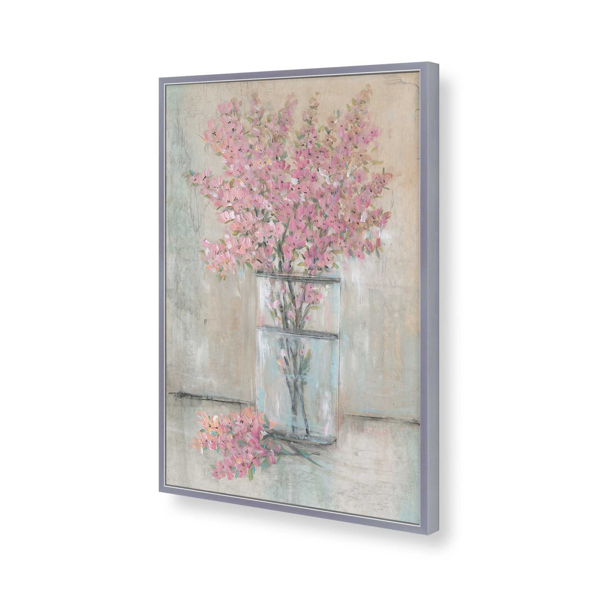[Color:Polished Chrome], Picture of art in a Polished Chrome frame of the corner