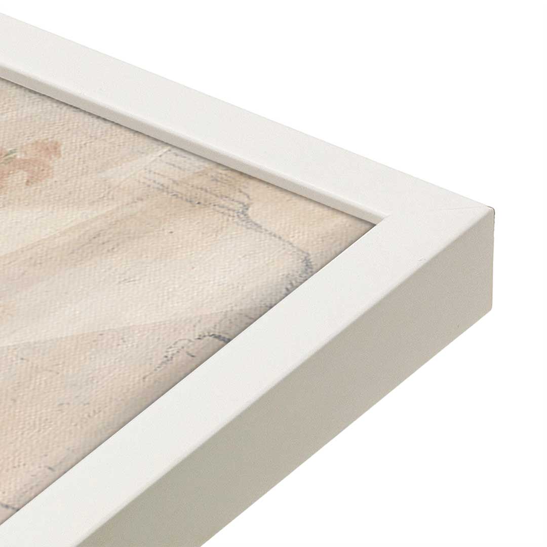 [Color:Opaque White], Picture of art in a Opaque White frame at an angle