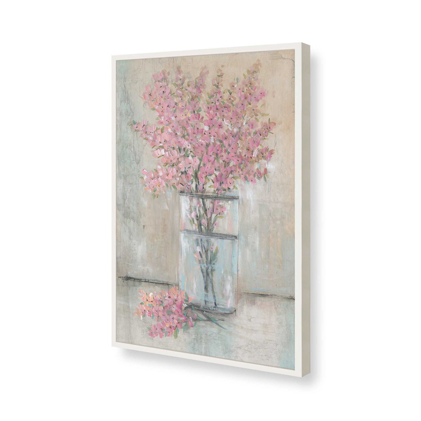 [Color:Opaque White], Picture of art in a Opaque White frame of the corner