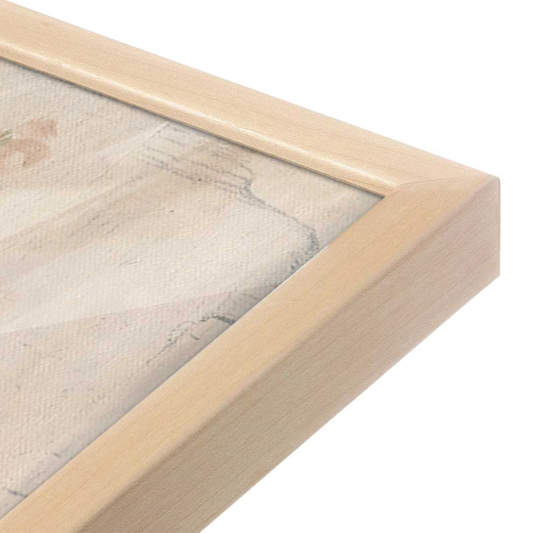 [Color:Raw Maple], Picture of art in a Raw Maple frame at an angle