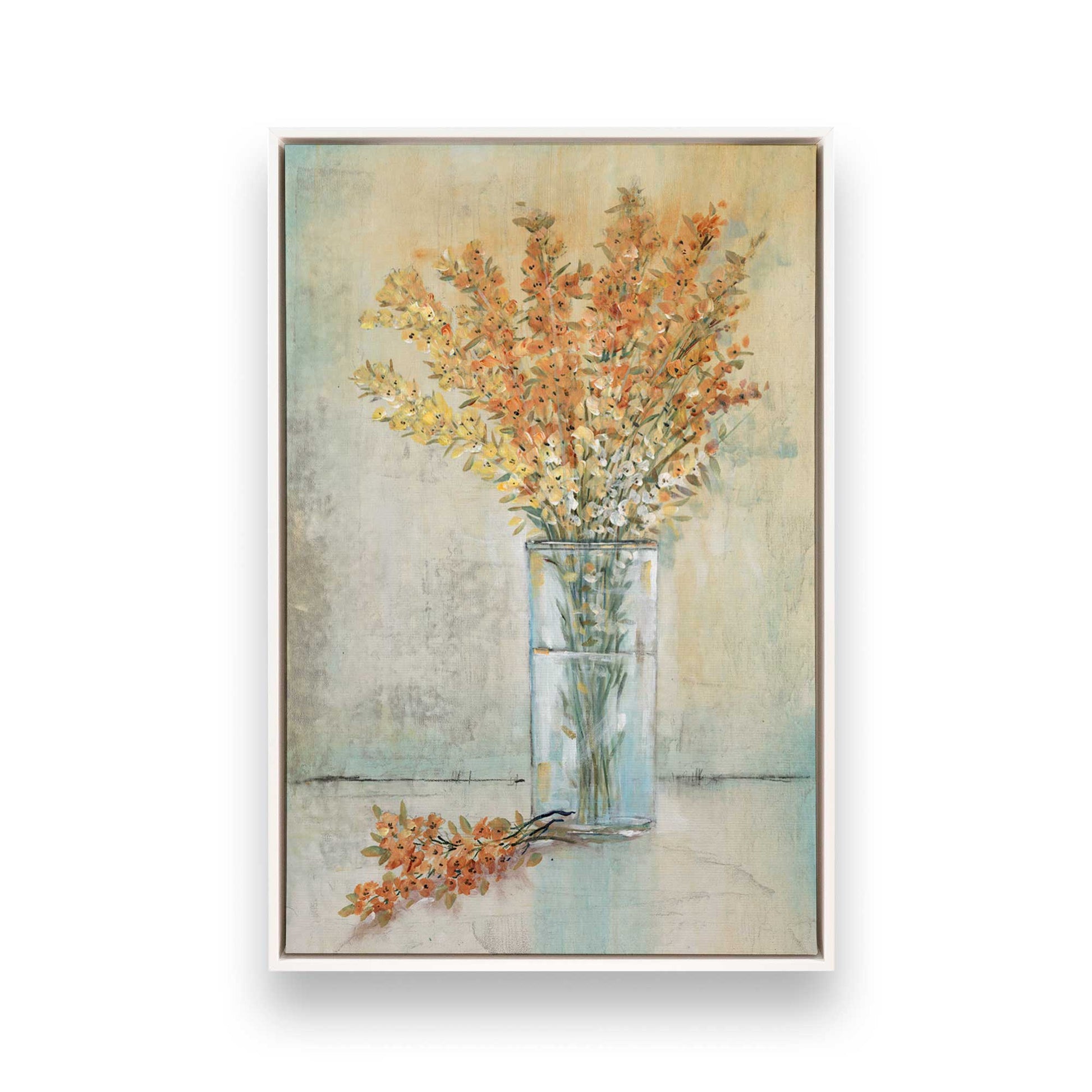 [Color:Opaque White], Picture of art in a White frame