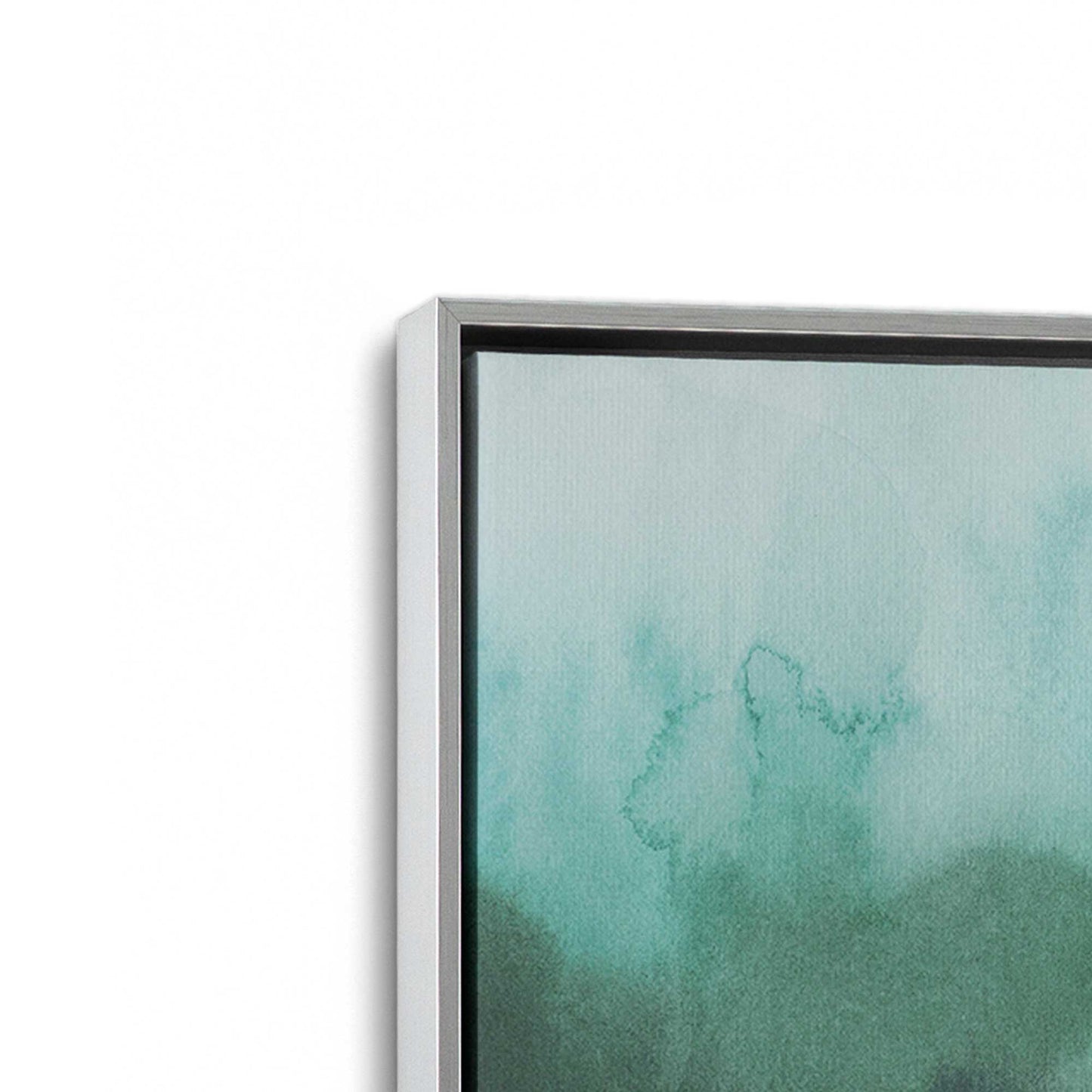 [Color:Polished Chrome], Picture of art in a Polished Chrome frame at an angle