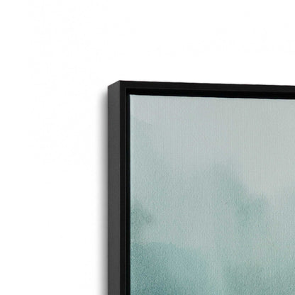 [Color:Satin Black], Picture of art in a Satin Black frame at an angle