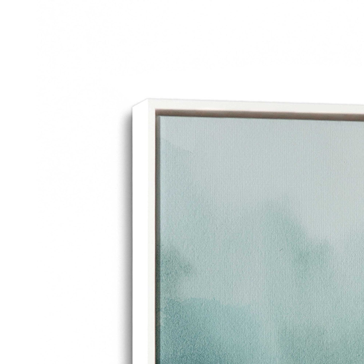 [Color:Opaque White], Picture of art in a White frame at an angle