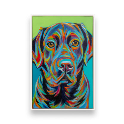 [Color:Opaque White], Picture of art in a White frame