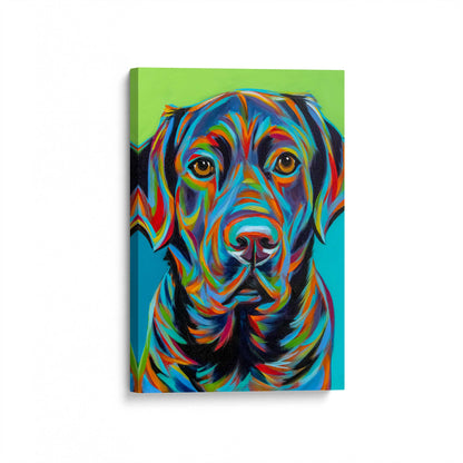 [Color:Stretched Canvas], Picture of art at an angle