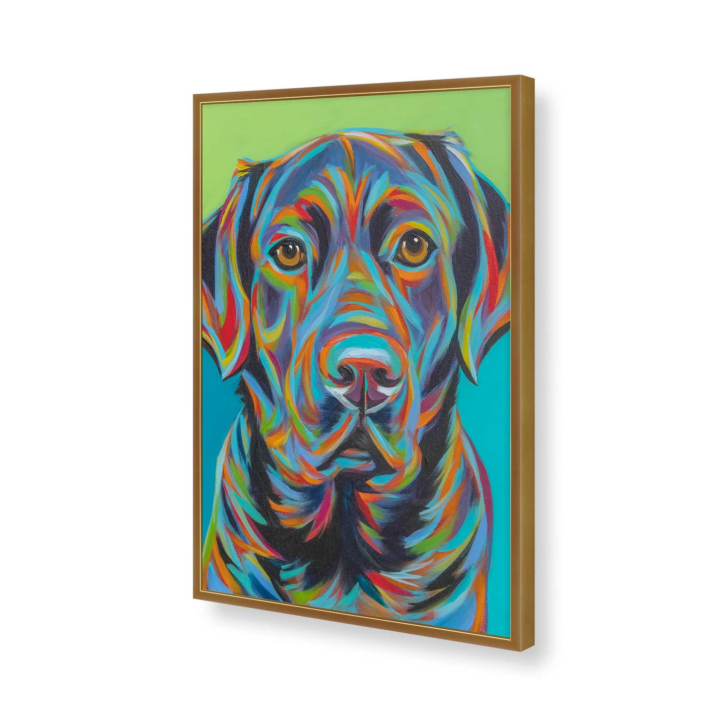 [Color:Polished Gold], Picture of art in a Polished Gold frame of the corner