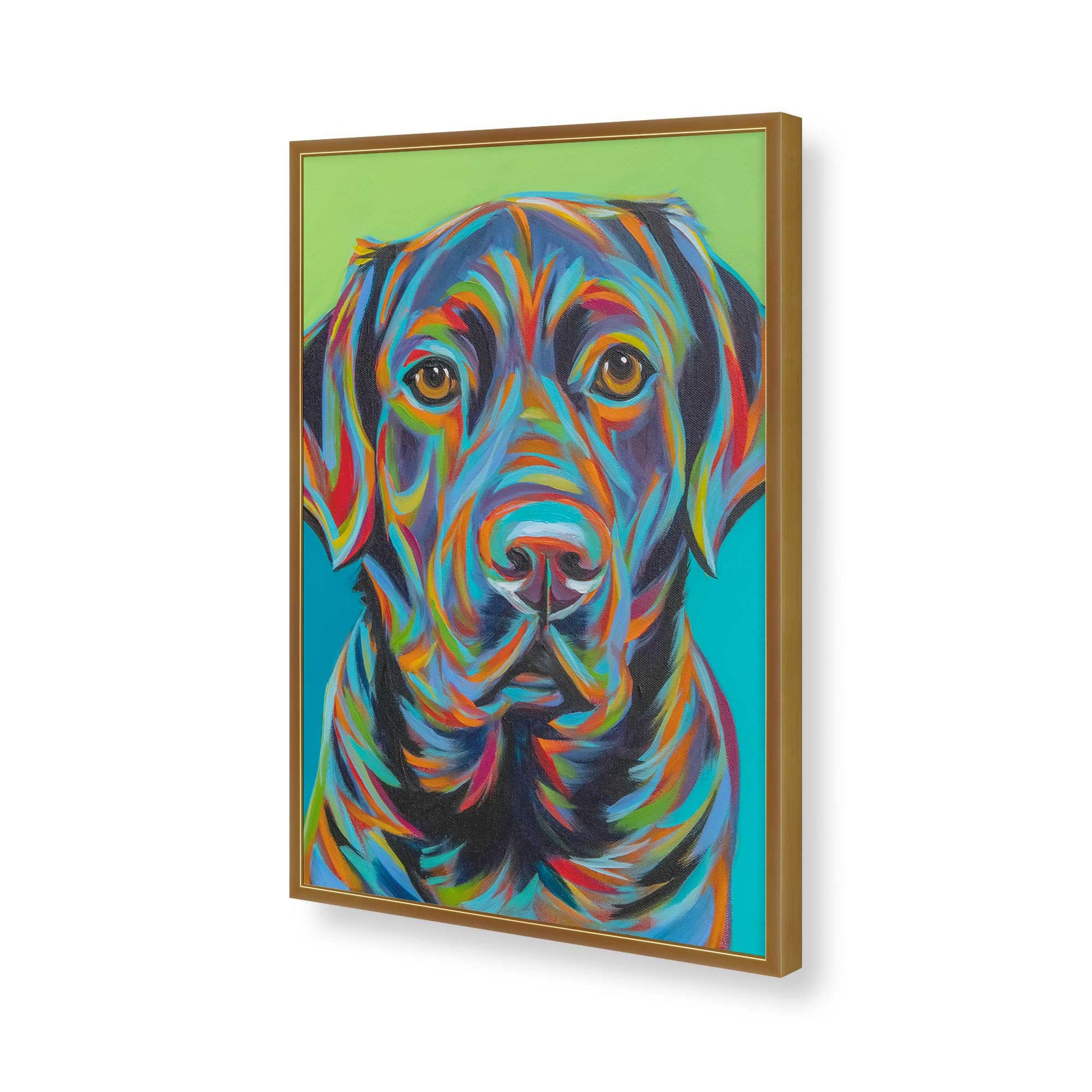 [Color:Polished Gold], Picture of art in a Polished Gold frame of the corner